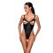 Боді з екошкіри Passion CELIN BODY S/M, black, з доступом, відкритий