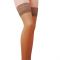 Панчохи Passion ST003 5 beige, класичні, на ажурній силіконовій резинці