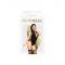 Боді Penthouse Hotter Than Hell S/L Black, непрозоре, вирізи, декольте, імітація шнурівки, панчохи