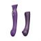 Смартвібратор 3в1 Zalo — Queen Set Twilight Purple, пульсівна перлина та вакуум, кристал Swarovski