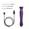 Смартвібратор 3в1 Zalo — Queen Set Twilight Purple, пульсівна перлина та вакуум, кристал Swarovski