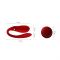 Смартвібратор для пар Zalo Fanfan set Bright Red, пульт ДК