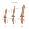 Анальна пробка з дилдо 2в1 Strap-On-Me SWITCH PLUG-IN REALISTIC DILDO Caramel S, діаметр 3,3/2,9 см