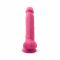Фалоімітатор SilexD Johnny Pink Glow in the dark, двошаровий, силікон+Silexpan, діаметр 3,5см
