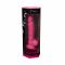 Фалоімітатор SilexD Johnny Pink Glow in the dark, двошаровий, силікон+Silexpan, діаметр 3,5см