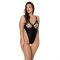 Боді з екошкіри Passion CELINE BODY 4XL/5XL black, з доступом, відкритий