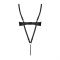 Боді з екошкіри Passion CELINE BODY 6XL/7XL black, з доступом, відкритий