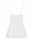 Сатиновий пеньюар з мереживом Obsessive 810-BAB-2 babydoll & thong L/XL, білий, пеньюар, танга