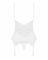 Сатиновий мереживний корсет Obsessive 810-COR-2 babydoll & thong L/XL, білий, корсет, танга
