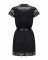 Сатиновий відкритий пеньюар на поясі Obsessive 810-PEI–1 peignoir black S/M, чорний