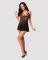 Еротичний мереживний комплект із сіточкою Obsessive 838-BAB-1babydoll & thong black S/M