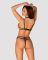 Еротичний комплект зі стреп Obsessive Badossa 2-pcs set L/XL, чорний, з доступом