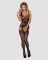 Бодістокінг Obsessive Bodystocking F217 S/M/L, елегантний силуетний малюнок, імітація панчіх