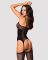 Бодістокінг Obsessive Bodystocking G314 S/M/L, імітація корсета та корсетної шнурівки