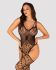 Ажурний бодістокінг під павутину Obsessive Bodystocking G325 black S/M/L, чорний, комбінезон