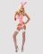 Еротичний костюм зайчика Obsessive Bunny suit 4 pcs costume pink S/M, рожевий, топ з підв’язками