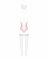 Еротичний костюм зайчика Obsessive Bunny suit 4 pcs costume pink L/XL, рожевий, топ з підв’язками