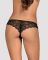 Мереживні танга з доступом Obsessive Contica crothchles thong S/M, чорні