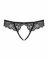 Мереживні танга з доступом Obsessive Contica crothchles thong S/M, чорні