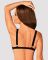 Мереживний бюстгальтер із трикутною чашкою Obsessive Estiqua bra XS/S, чорний, широкі лямки