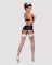 Еротичний костюм покоївки Obsessive Maidme set 5pcs L/XL, бюстгальтер, пояс з фартухом, панчохи, стр