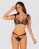 Напівпрозорий еротичний комплект Obsessive Obsessivia 2-pcs set black S/M, бюстгальтер та трусики