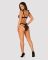 Напівпрозорий еротичний комплект Obsessive Obsessivia 2-pcs set black L/XL, бюстгальтер та трусики