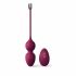 Вагінальні кульки Dorcel LOVE BALLS PLUM, вібрації та рухи внутрішньої кульки, пульт ДК