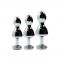 Металева анальна пробка Wooomy Lollypop Double Ball Metal Plug Red L діаметр 3,5 см, довжина 10,5 см