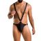 Чоловіче боді з люверсами Passion 028 HARRY L/XL Black, екошкіра, на шлейках