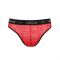Чоловічі напівпрозорі труси Passion 031 SLIP MIKE S/M Red, під леопард