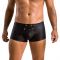 Чоловічі шкіряні боксери з клапаном Passion 050 SHORT PATRICK XXL/XXXL Black