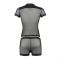 Комплект сітчастої чоловічої білизни Passion 052 SET MICHAEL 2XL/3XL black сорочка, боксери заклепки