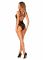 Бодістокінг з вирізами Obsessive B138 teddy S/M/L, black, з доступом