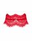 Широкий мереживний чокер Obsessive Bergamore choker, red