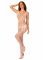 Сітчастий бодістокінг з імітацією топа та шортів Obsessive Bodystocking G330 S/M/L, white, з доступо