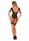 Нейлоновий бодістокінг з імітацією гартер Obsessive Bodystocking G334 S/M/L, black, з доступом
