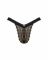 Мереживні трусики із заниженою талією Obsessive Estiqua panties XS/S, black