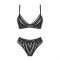 Комплект білизни Obsessive Natilya 2-pcs set XS/S, black, бюстгальтер, трусики
