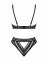 Комплект білизни Obsessive Natilya 2-pcs set M/L, black, бюстгальтер, трусики