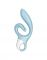 Вібратор-кролик Satisfyer Love Me Blue, гнучкий, відросток з потрійним кінчиком