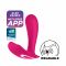 Смарт-вібратор у трусики Satisfyer Top Secret Pink вагінально-кліторальний, 2 мотори