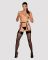 Гартери Obsessive A741 garter belt black O/S, штучна шкіра