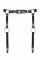 Гартери Obsessive A741 garter belt black O/S, штучна шкіра