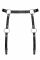Гартери Obsessive A741 garter belt black O/S, штучна шкіра