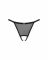 Прозорі стрінги з доступом Obsessive Celia Noir crotchless thong XL/2XL