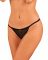 Прозорі стрінги з доступом Obsessive Celia Noir crotchless thong XL/2XL