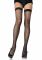 Панчохи-сітка Leg Avenue Nylon Fishnet Thigh Highs One size, Black, дрібна сітка