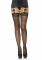 Панчохи зі швом та стразами Leg Avenue Stockings Rhinestone backseam, мереживна резинка, one size