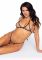 Еротичний комплект зі стразами Leg Avenue Catch Me Rhinestone set, трусики та бра, one size
